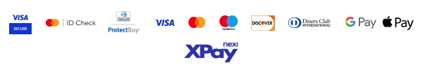 Αποδεκτές κάρτες μέσω Nexi XPay: Visa, Mastercard, Maestro, Diners και Discover