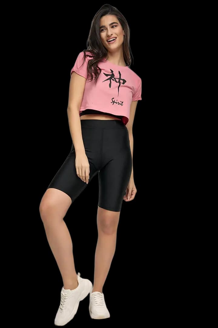 Μπλουζάκι μακό κοντό (CROP TOP) #1224 -  5