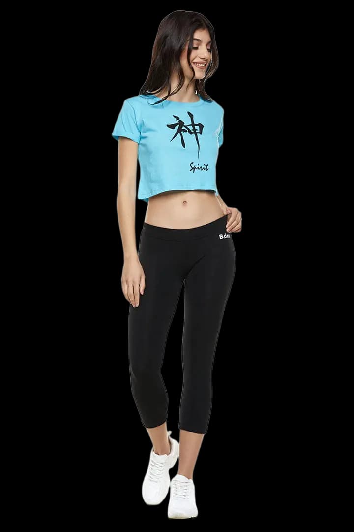 Μπλουζάκι μακό κοντό (CROP TOP) #1224 -  3