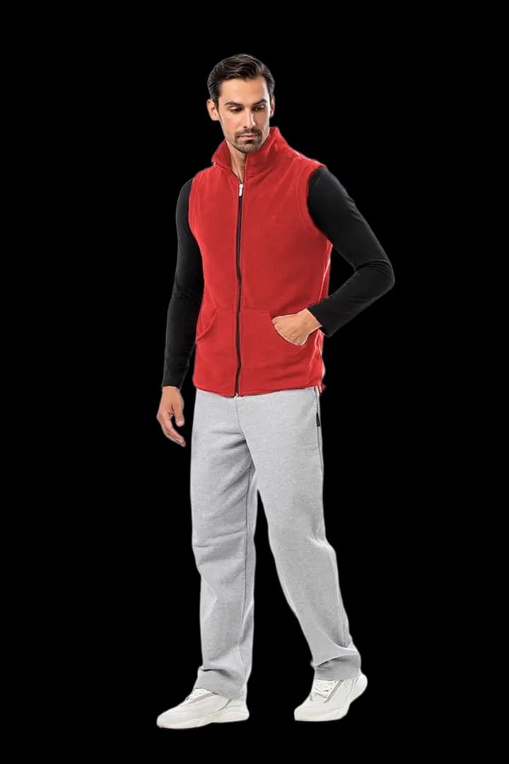 Γιλέκο fleece με γιακά και τσέπες #1364 -  3