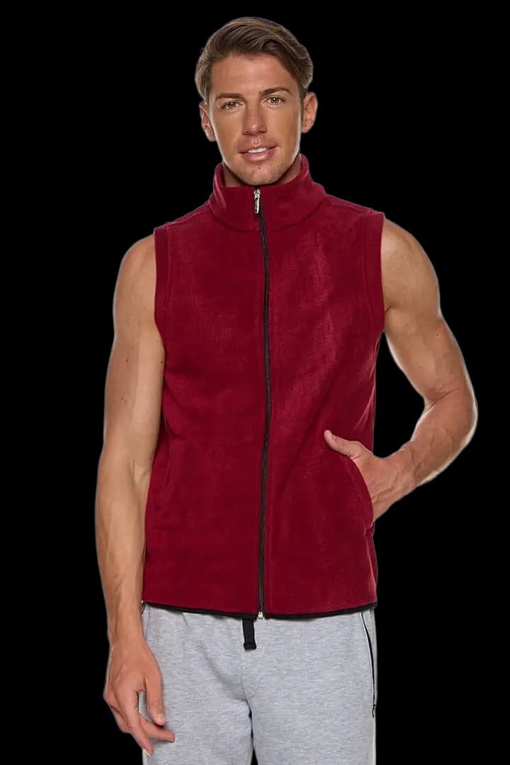 Γιλέκο fleece με γιακά και τσέπες #1364 -  4