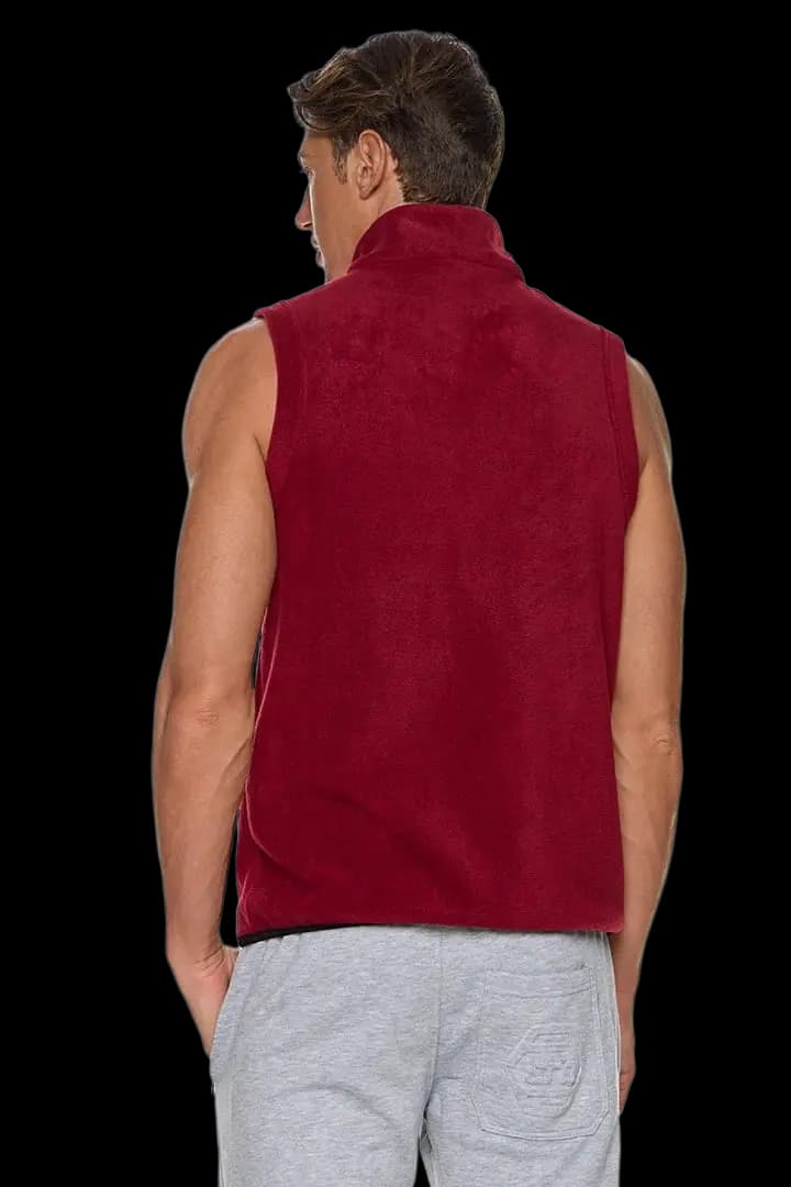 Γιλέκο fleece με γιακά και τσέπες #1364 -  3