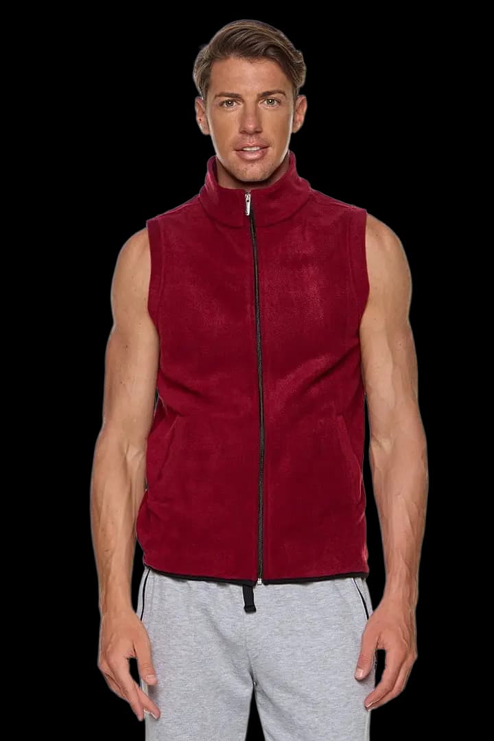 Γιλέκο fleece με γιακά και τσέπες #1364 -  2