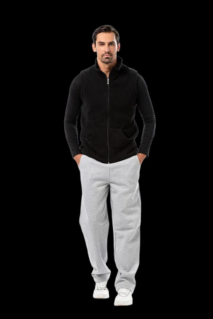 Γιλέκο fleece με γιακά και τσέπες #1364 -  11