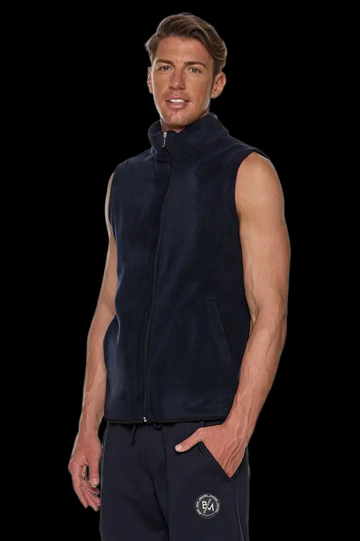 Γιλέκο fleece με γιακά και τσέπες #1364 -  4