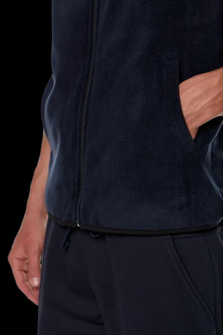 Γιλέκο fleece με γιακά και τσέπες #1364 -  3
