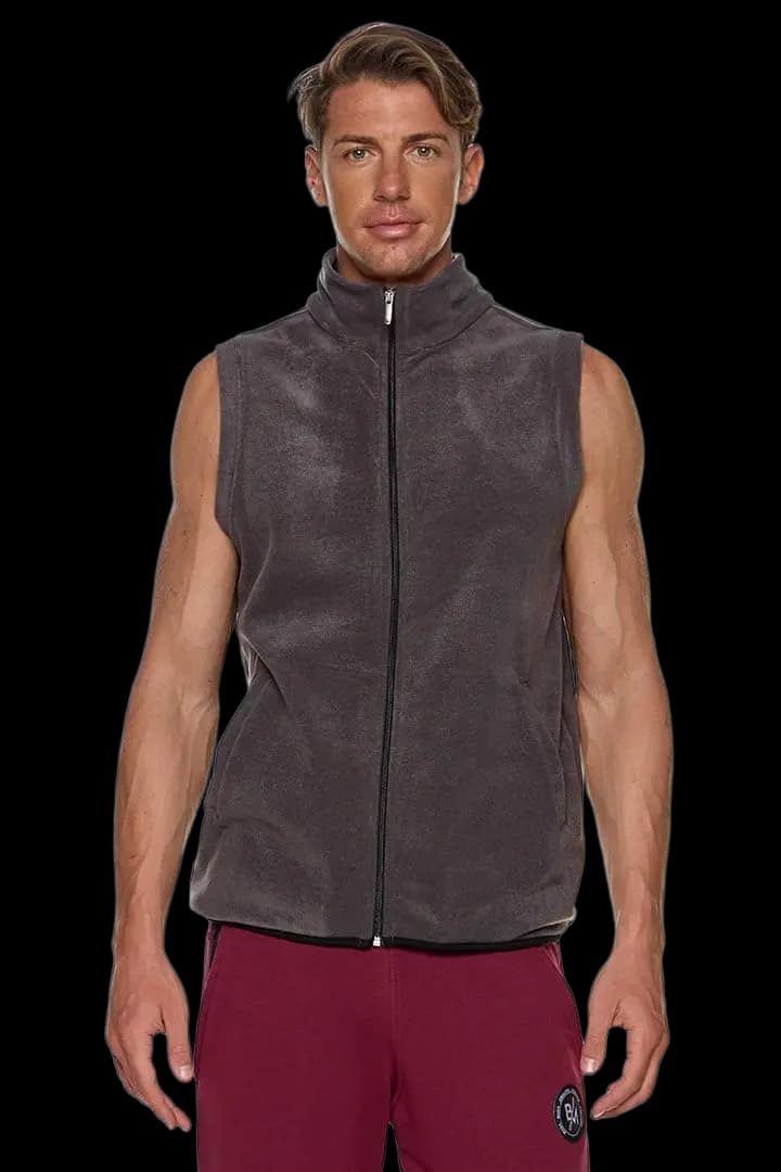 Γιλέκο fleece με γιακά και τσέπες #1364 -  2