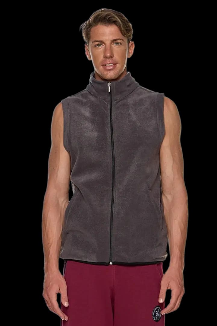 Γιλέκο fleece με γιακά και τσέπες #1364 -  3