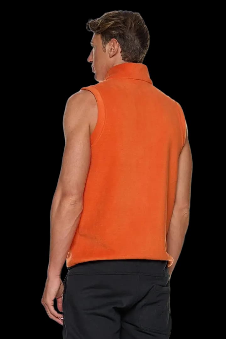 Γιλέκο fleece με γιακά και τσέπες #1364 -  5