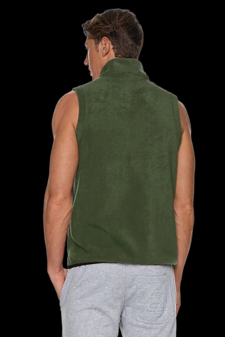 Γιλέκο fleece με γιακά και τσέπες #1364 -  2