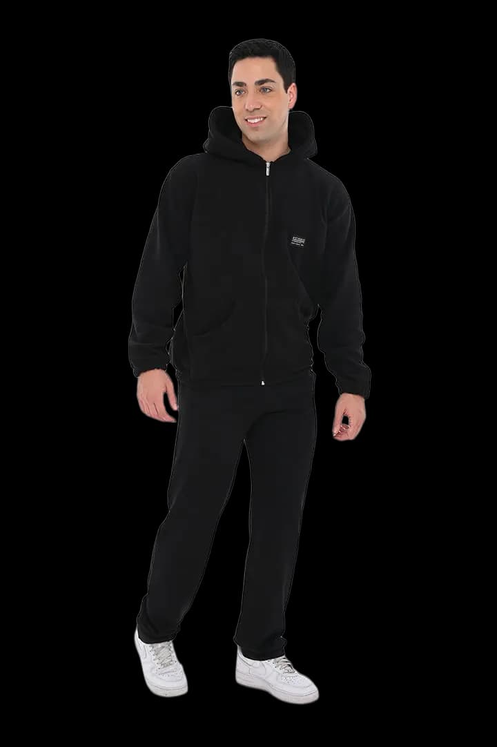 Ζακέτα fleece με κουκούλα #1375 -  7