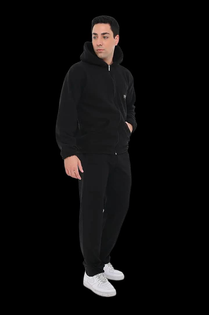 Ζακέτα fleece με κουκούλα #1375 -  8