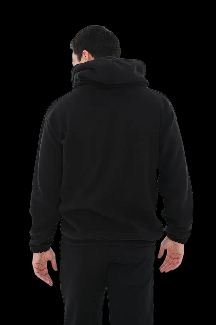 Ζακέτα fleece με κουκούλα #1375 -  2
