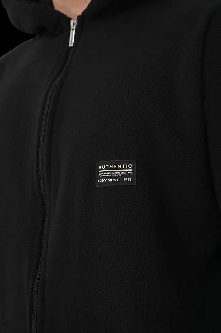 Ζακέτα fleece με κουκούλα #1375 -  3