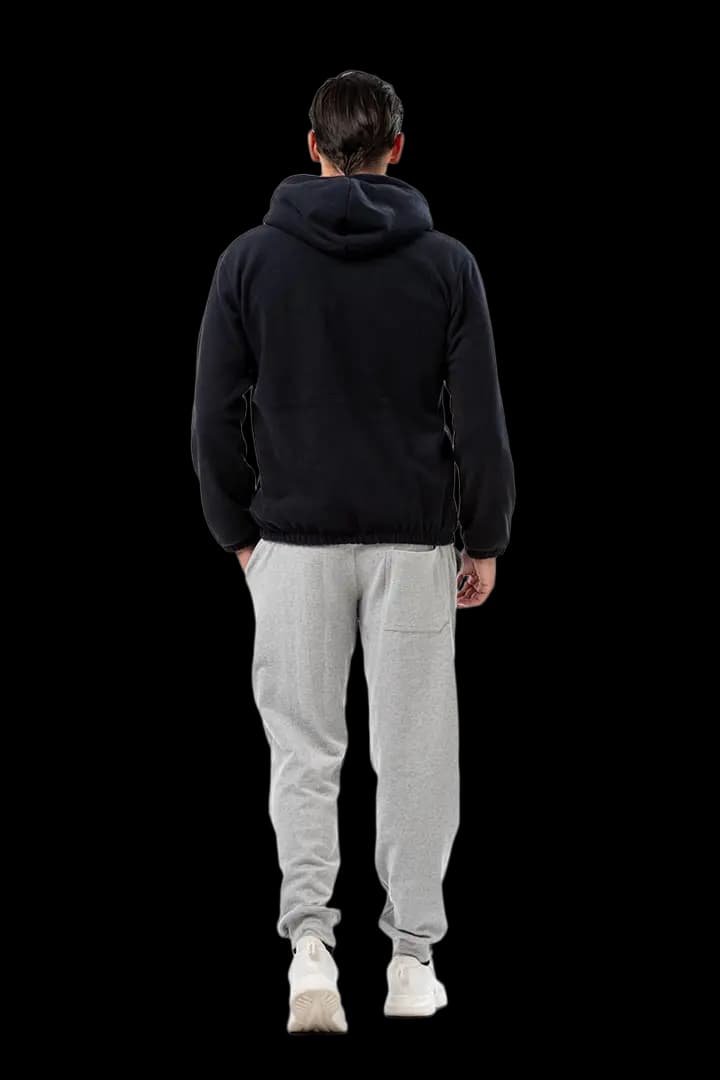 Ζακέτα fleece με κουκούλα #1375 -  3