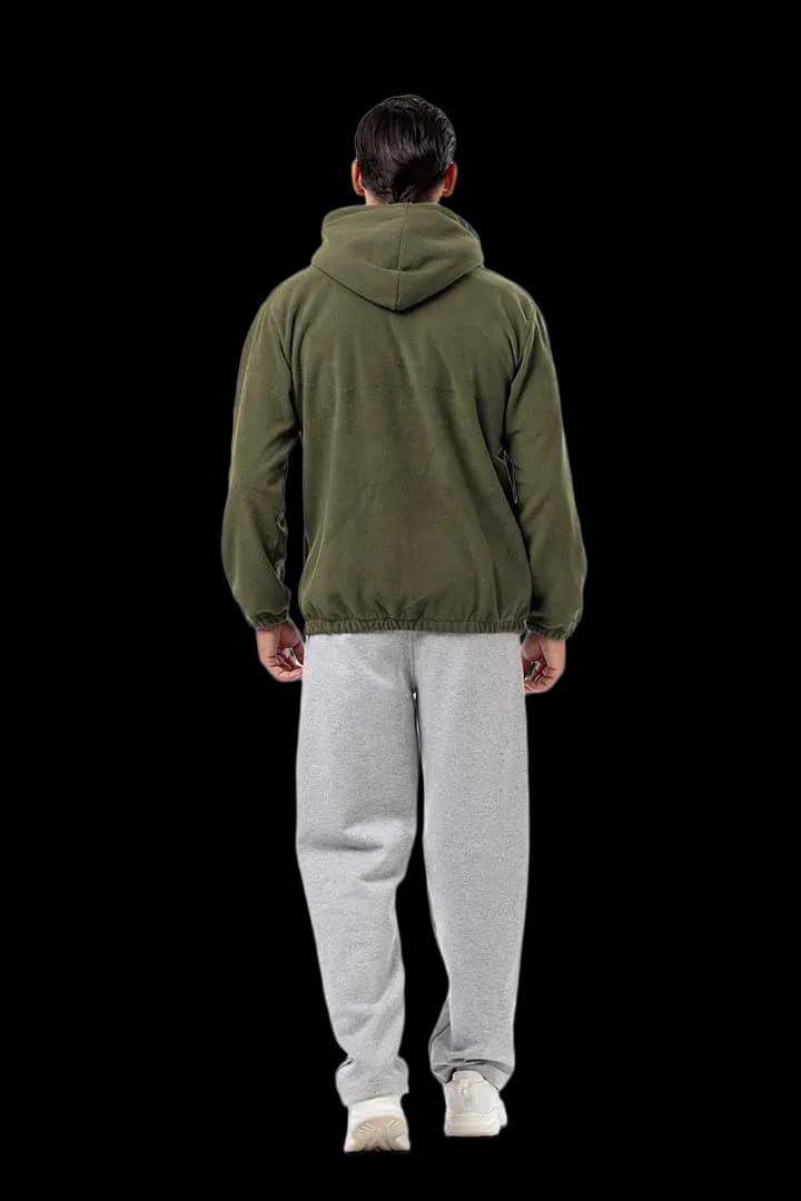 Ζακέτα fleece με κουκούλα #1375 -  2