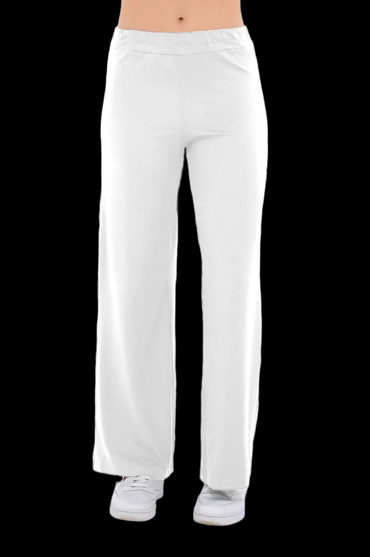Παντελόνα viscose lycra ψιλή #1396 - Λευκό