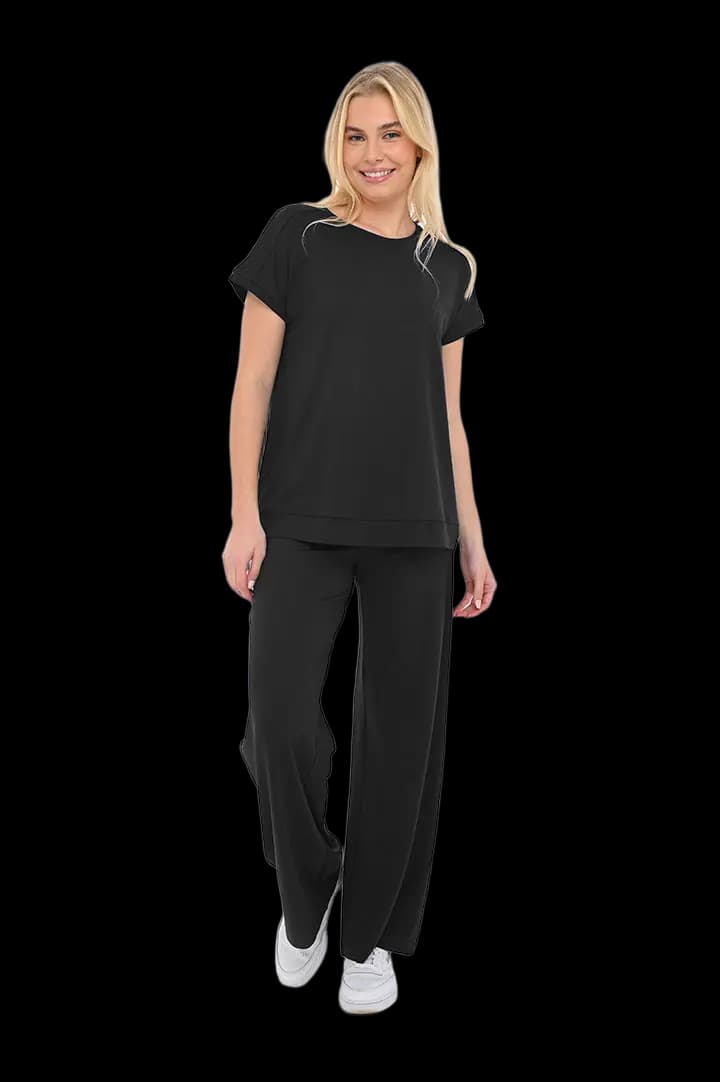 Παντελόνα viscose lycra ψιλή #1396 -  4