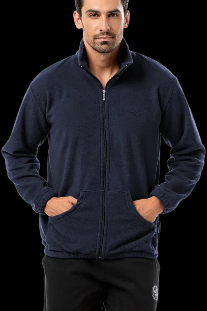 Ζακέτα fleece με γιακά υπερμέγεθος #1429 -  2