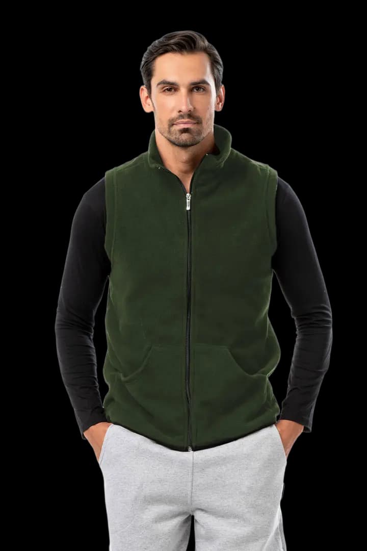 Γιλέκο fleece με γιακά υπερμέγεθος #1430 -  3
