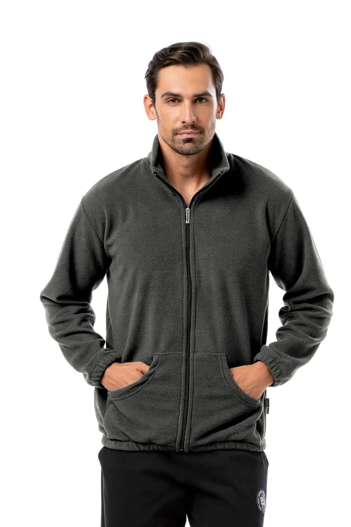 Ζακέτα fleece #575 - Ανθρακί