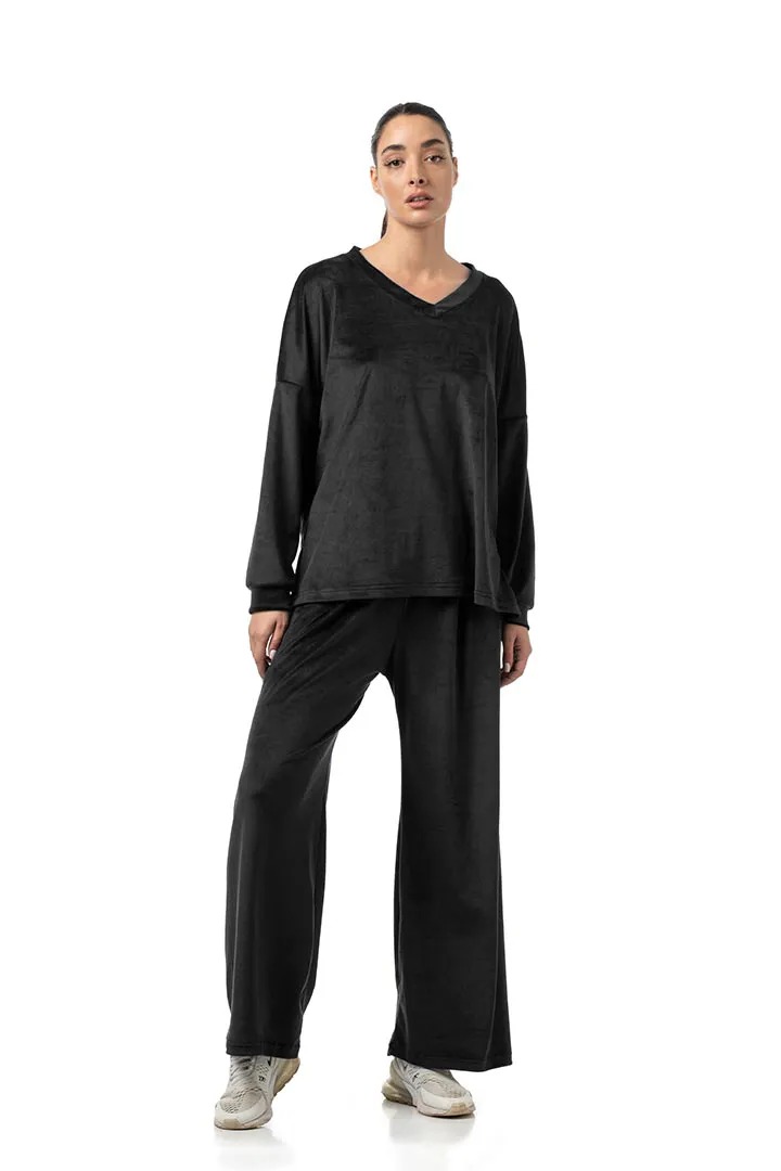 Σετ βελούδο λαιμόκοψη Plus Size #1475/76 -  4