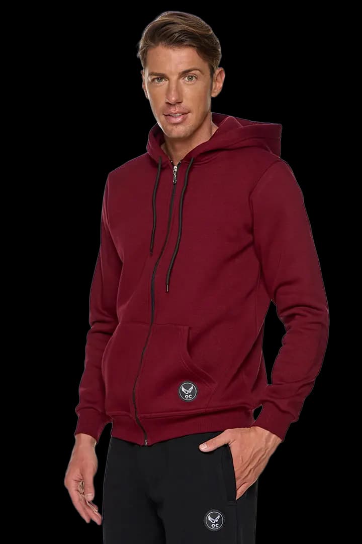 Ζακέτα UNISEX τρίκλωνη με κουκούλα #B002m -  3
