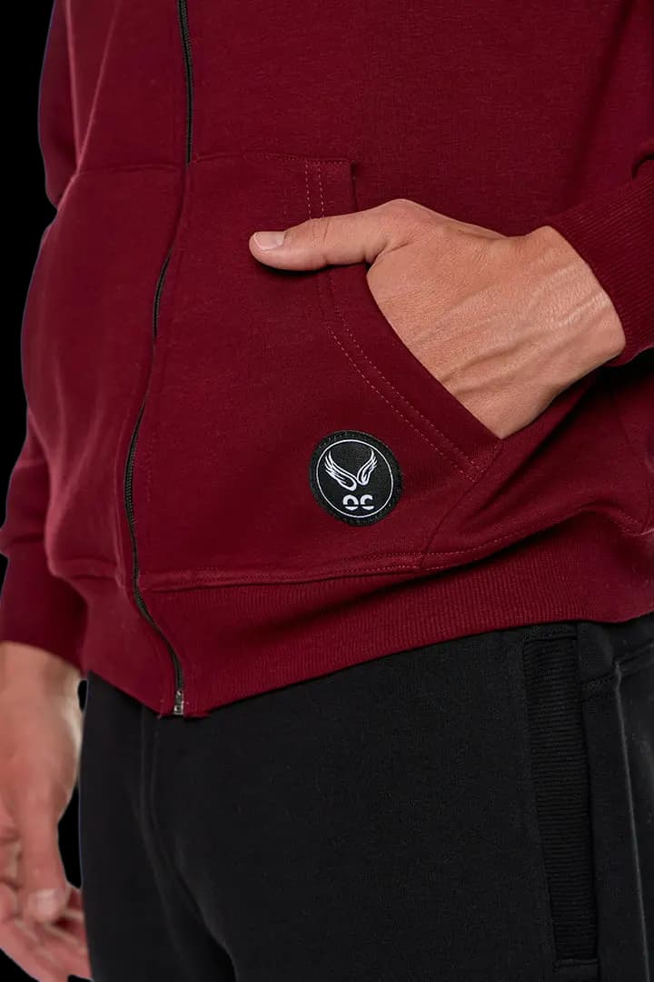 Ζακέτα UNISEX τρίκλωνη με κουκούλα #B002m -  4