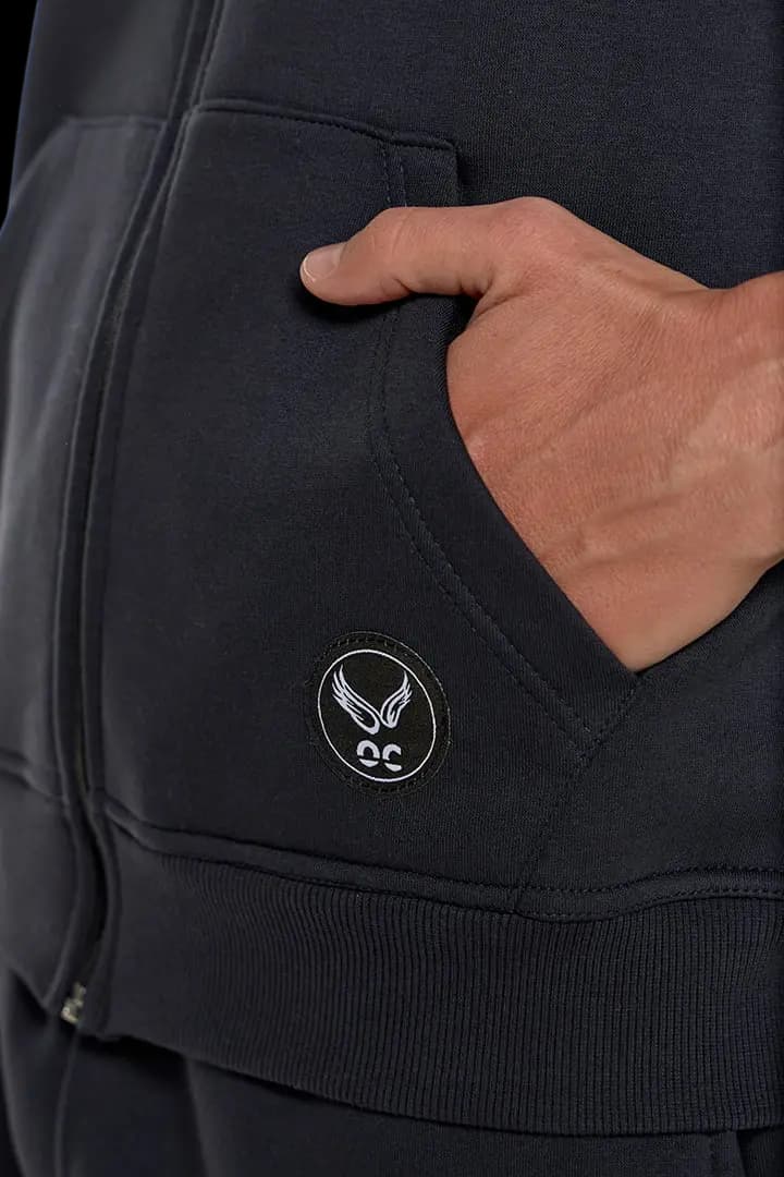 Ζακέτα UNISEX τρίκλωνη με κουκούλα #B002m -  4