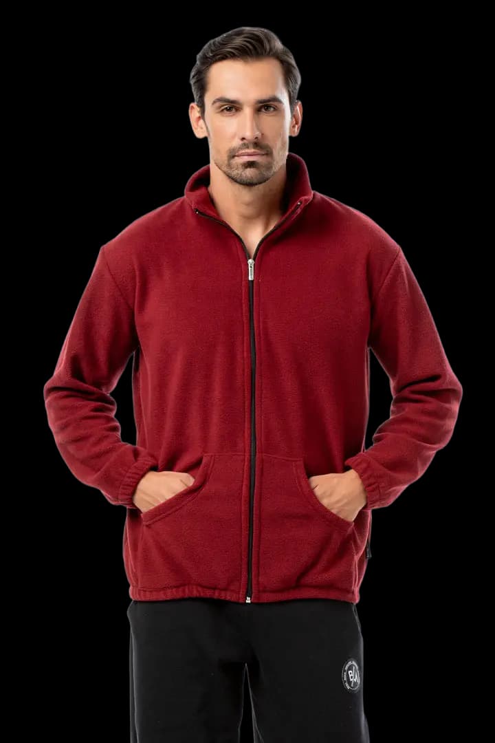 Ζακέτα fleece #575 - Μπορντώ