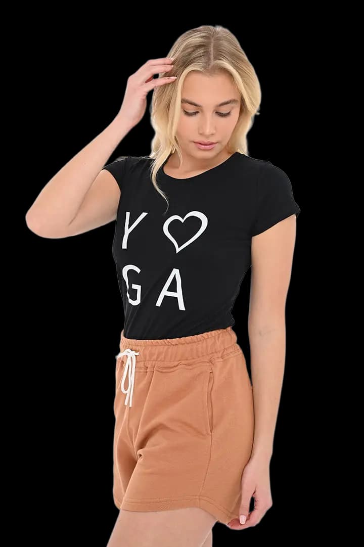 Μπλούζα μακό λαιμόκοψη στάμπα #768 YOGA 3 -  5