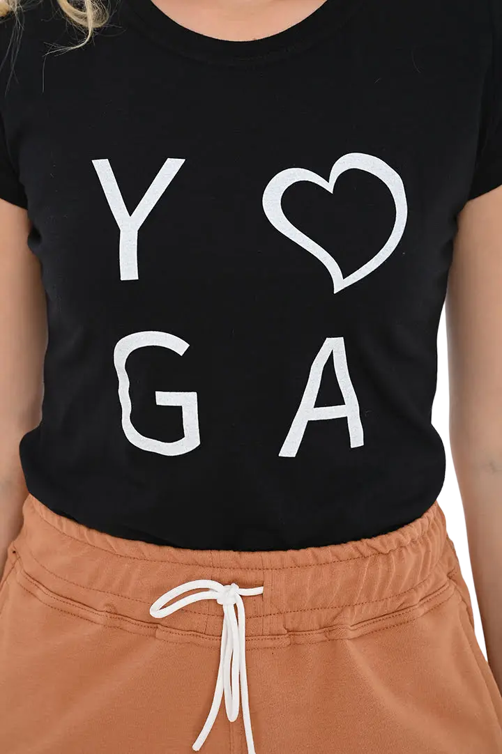 Μπλούζα μακό λαιμόκοψη στάμπα #768 YOGA 3 -  4