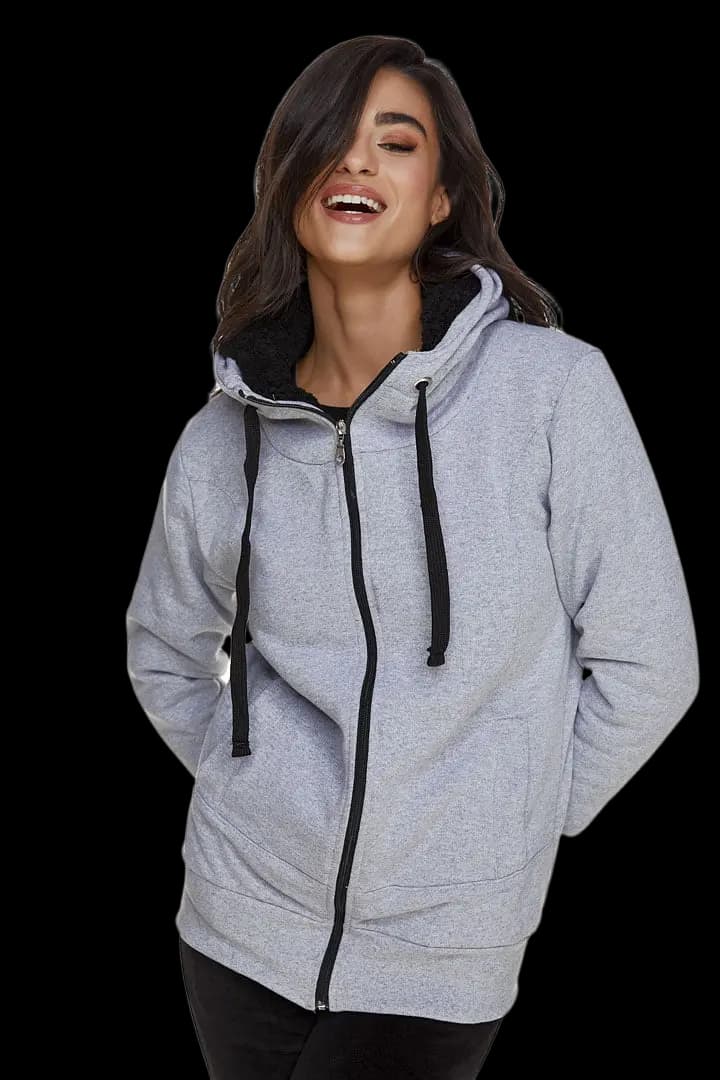 Ζακέτα UNISEX τρίκλωνη με γούνινη επένδυση #911w -  2