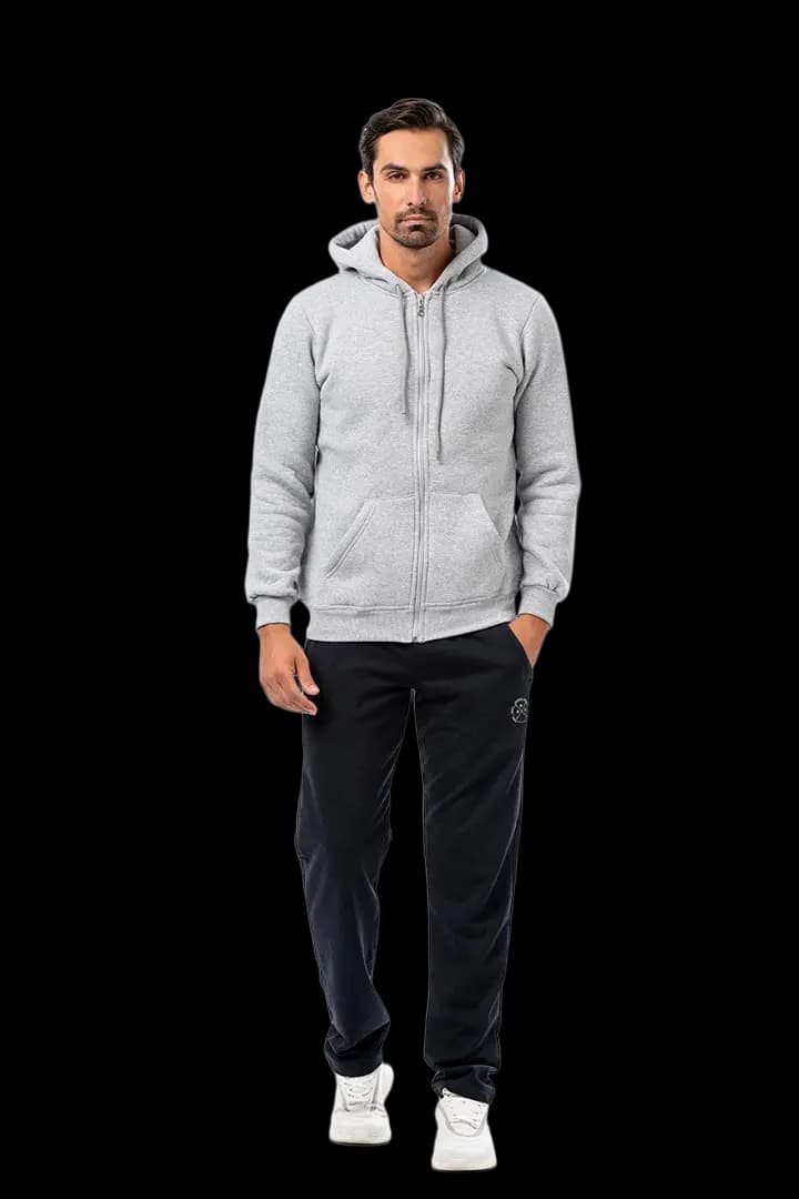 Ζακέτα UNISEX τρίκλωνη με κουκούλα #B002m -  6