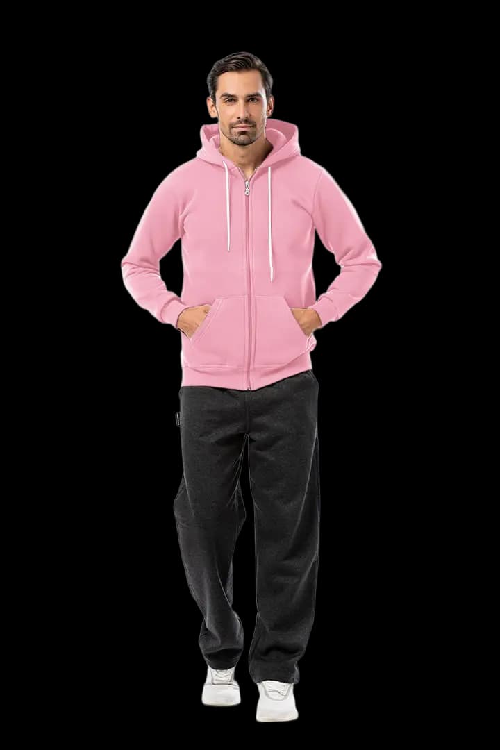 Ζακέτα UNISEX τρίκλωνη με κουκούλα #B002m -  4