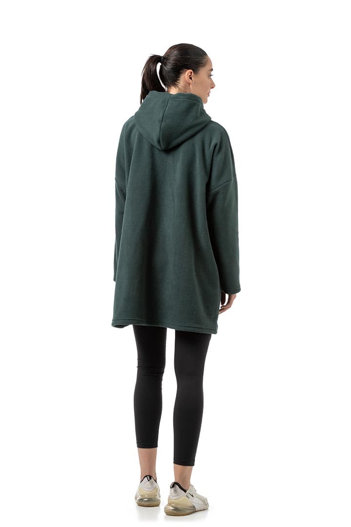 Ζακέτα fleece μακρυά με τσέπες #1474 -  3